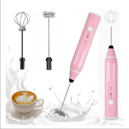 Electric Milk Frother Portable Egg Beater/Coffee Beater USB Rechargeable Handheld Coffee Blender Milk Shaker Mixer Foamer Food Blender