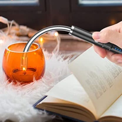 Electric Arc Lighter, Useful BBQ Flameless Plasma ignitor, Outdoor Kitchen Lighter, Portable Electronic Lighter, 360 Degree Rotation Lighter, Extended Stove Lighter, Electric Long Lighter, Plasma Grill Lighter, Long USB Rechargeable Arc Lighter